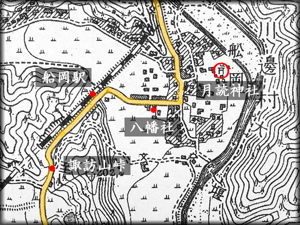 船岡集落の旧版地図